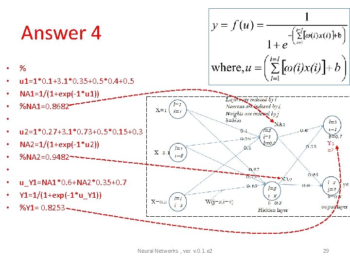 Answer 4 • • • % u 1=1*0. 1+3. 1*0. 35+0. 5*0. 4+0. 5