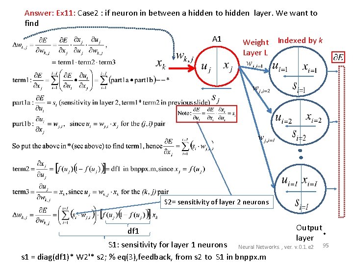 Answer: Ex 11: Case 2 : if neuron in between a hidden to hidden