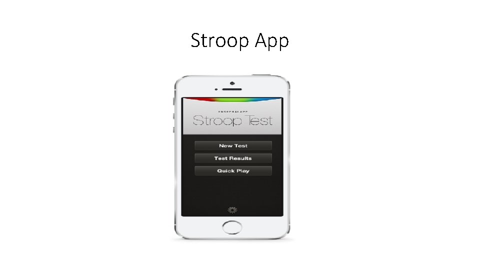 Stroop App 