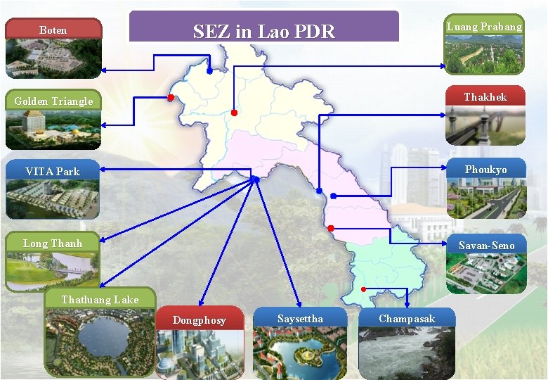 Boten Luang Prabang SEZ in Lao PDR Golden Triangle Thakhek VITA Park Phoukyo Long
