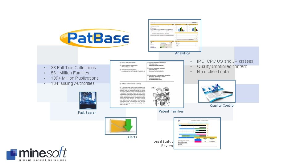 Analytics • • 36 Full Text Collections 56+ Million Families 109+ Million Publications 104