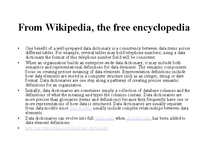 From Wikipedia, the free encyclopedia • • • One benefit of a well-prepared data