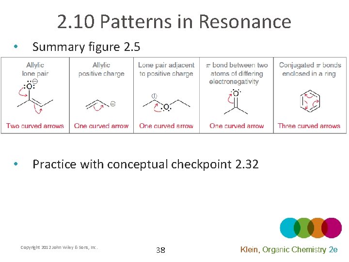 2. 10 Patterns in Resonance • Summary figure 2. 5 • Practice with conceptual
