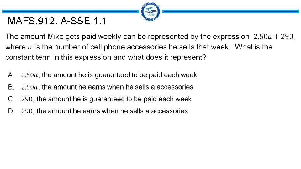 MAFS. 912. A-SSE. 1. 1 