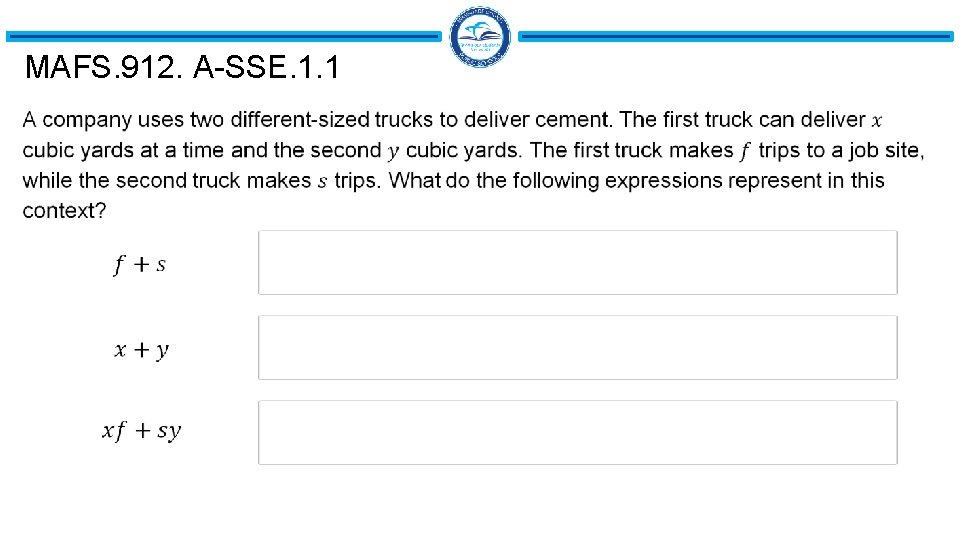 MAFS. 912. A-SSE. 1. 1 