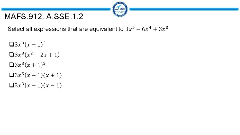 MAFS. 912. A. SSE. 1. 2 
