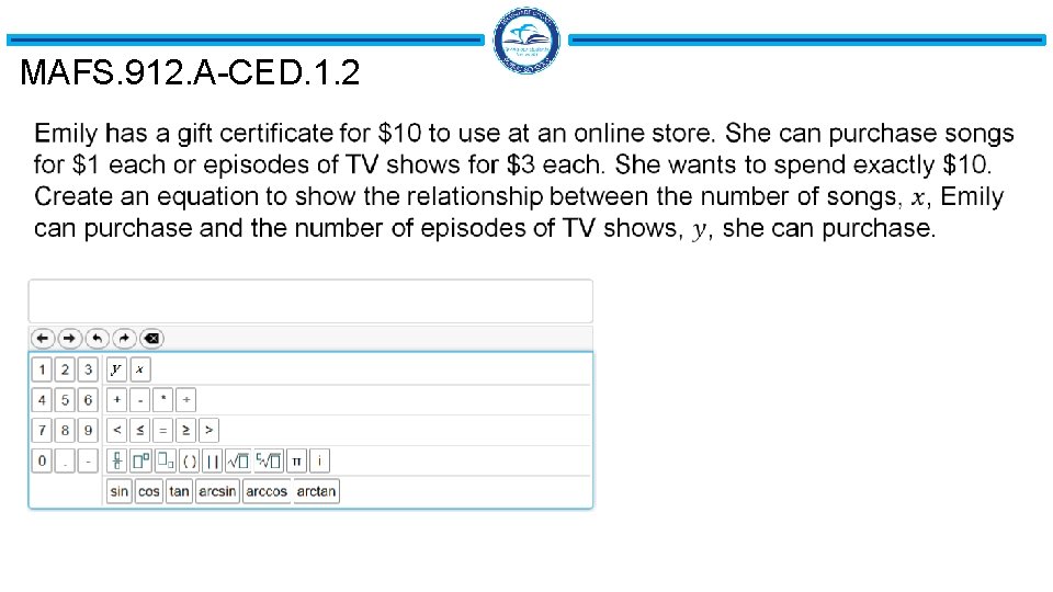 MAFS. 912. A-CED. 1. 2 