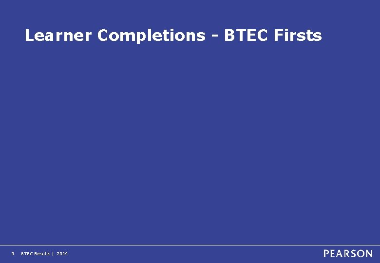 Learner Completions - BTEC Firsts 5 BTEC Results | 2014 