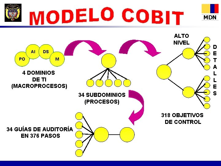 MDN ALTO NIVEL AI PO DS M 4 DOMINIOS DE TI (MACROPROCESOS) 34 SUBDOMINIOS