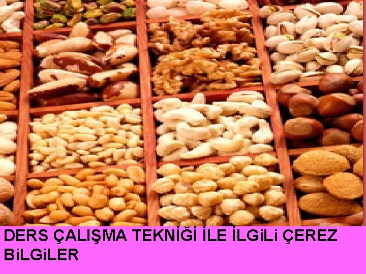 DERS ÇALIŞMA TEKNİĞİ İLE İLGi. Li ÇEREZ Bi. LGi. LER 