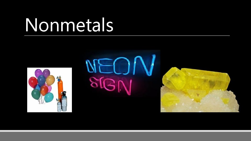 Nonmetals 