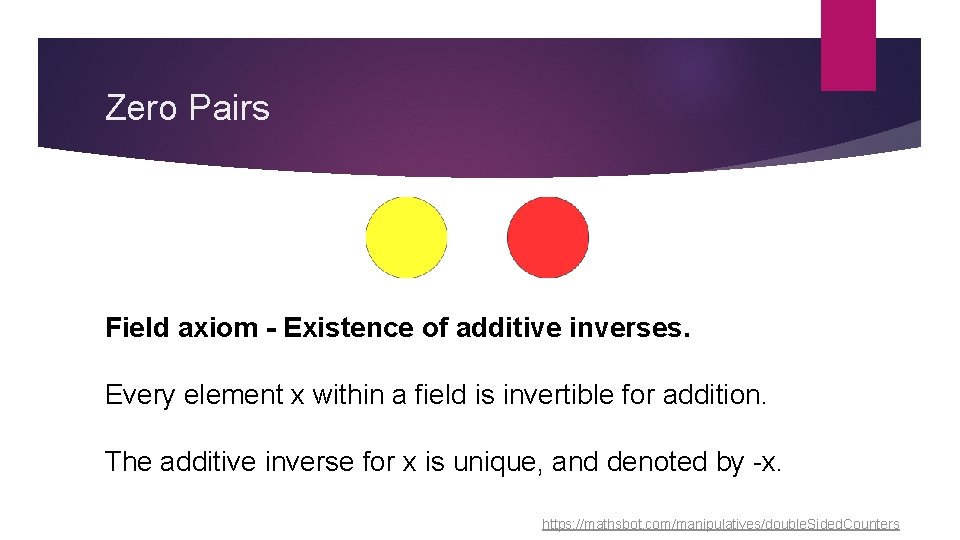 Zero Pairs Field axiom - Existence of additive inverses. Every element x within a Zero Pairs Field axiom - Existence of additive inverses. Every element x within a