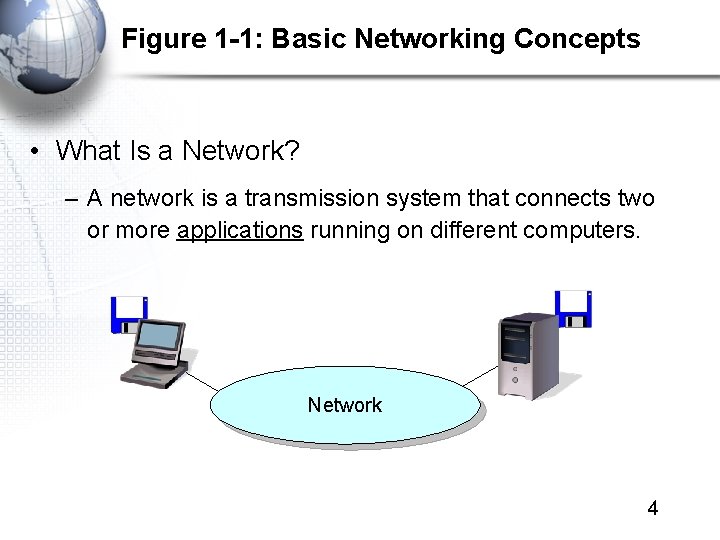 Figure 1 -1: Basic Networking Concepts • What Is a Network? – A network