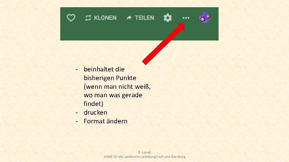 - beinhaltet die bisherigen Punkte (wenn man nicht weiß, wo man was gerade findet)