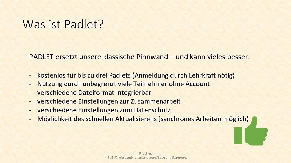 Was ist Padlet? PADLET ersetzt unsere klassische Pinnwand – und kann vieles besser. -