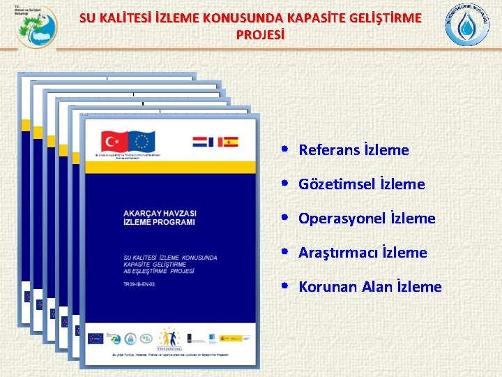 SU KALİTESİ İZLEME KONUSUNDA KAPASİTE GELİŞTİRME PROJESİ • Referans İzleme • Gözetimsel İzleme •