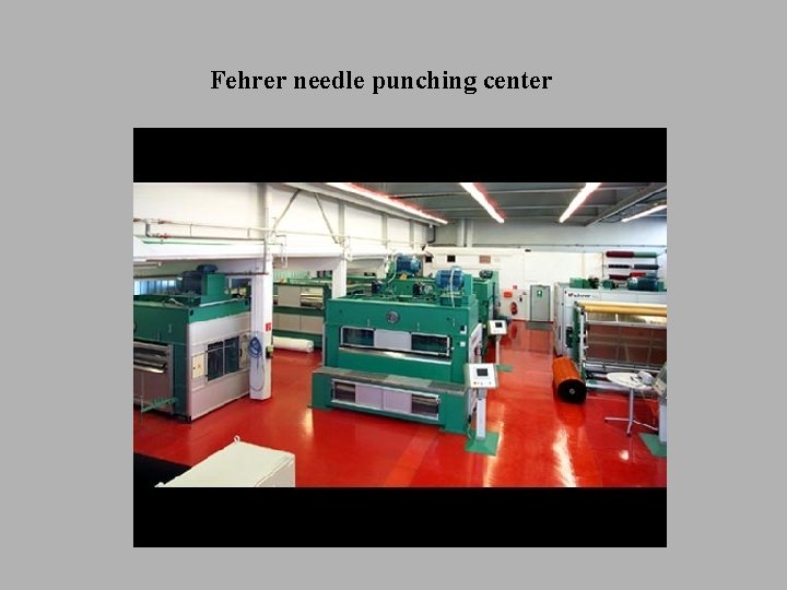 Fehrer needle punching center 