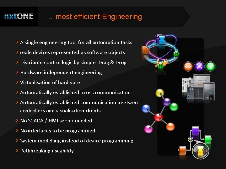 … most efficient Engineering A single engineering tool for all automation tasks reale devices