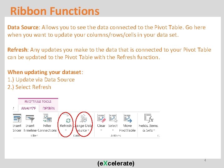 Ribbon Functions DB Admin creates new database & tables Microsoft Excel, Access, Text File