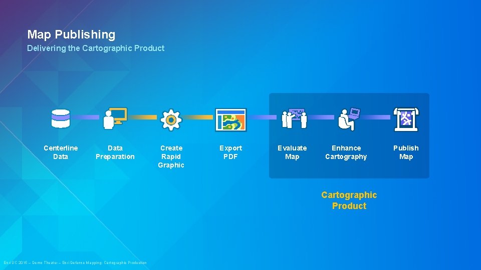 Map Publishing Delivering the Cartographic Product Centerline Data Preparation Create Rapid Graphic Export PDF