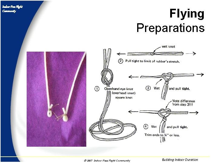 Indoor Free Flight Community Flying Preparations r 2007 Indoor Free Flight Community Building Indoor