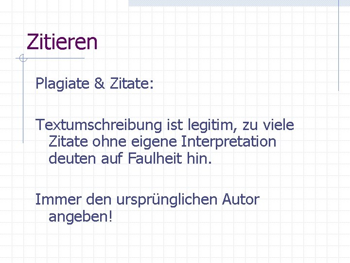 Zitieren Plagiate & Zitate: Textumschreibung ist legitim, zu viele Zitate ohne eigene Interpretation deuten