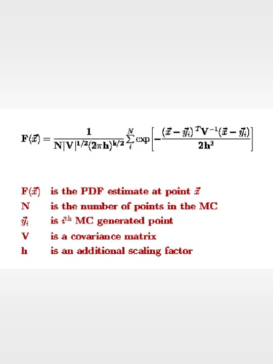 Overview of NonParametric Probability Density Estimation Methods Sherry