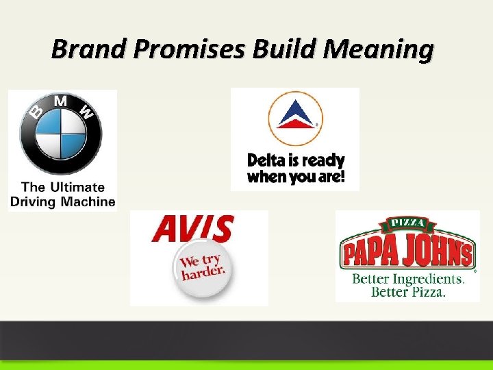 Brand Promises Build Meaning 