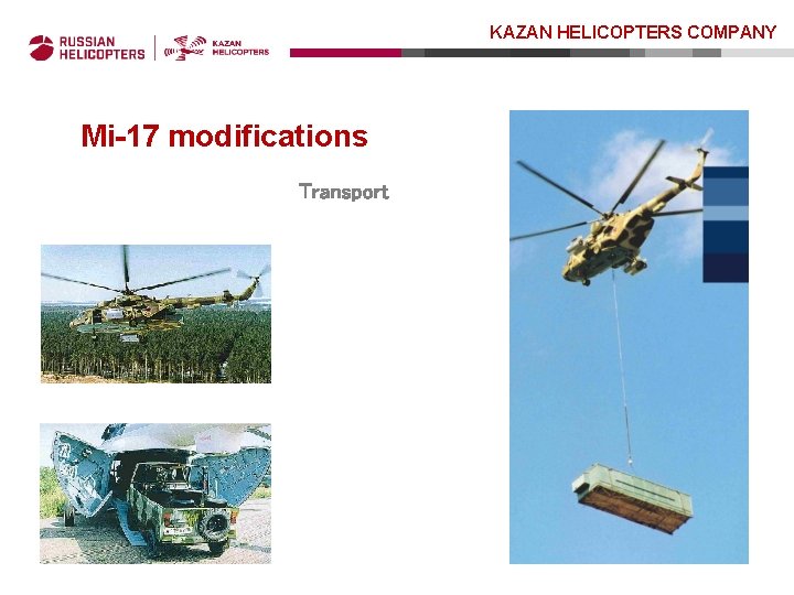 KAZAN HELICOPTERS COMPANY Mi-17 modifications Transport 