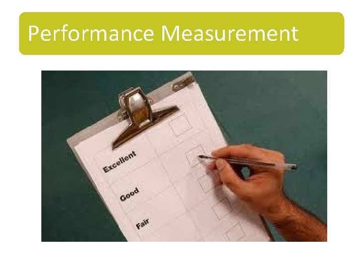 Performance Measurement 