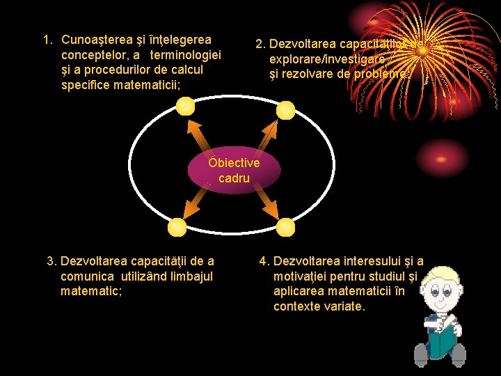 1. Cunoaşterea şi înţelegerea conceptelor, a terminologiei şi a procedurilor de calcul specifice matematicii;