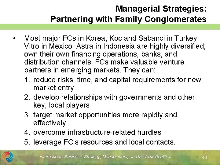 Managerial Strategies: Partnering with Family Conglomerates • Most major FCs in Korea; Koc and Managerial Strategies: Partnering with Family Conglomerates • Most major FCs in Korea; Koc and