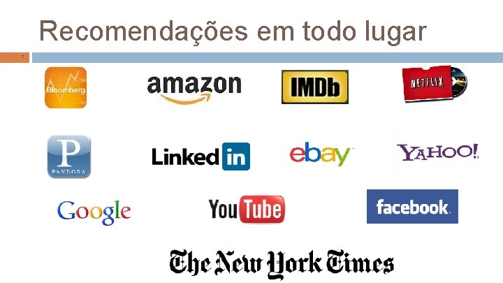 Recomendações em todo lugar 7 