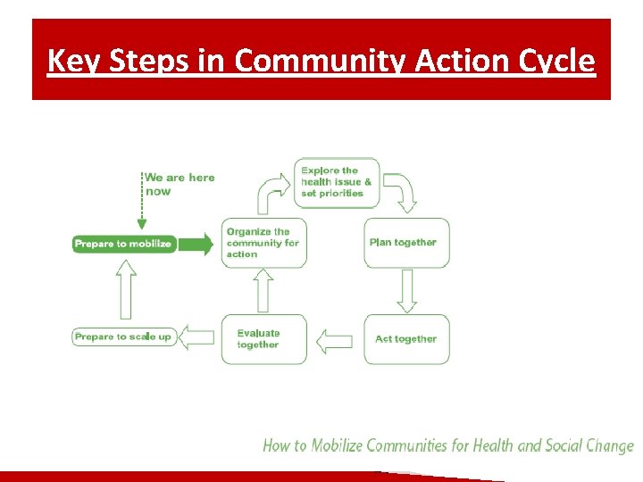 Key Steps in Community Action Cycle 