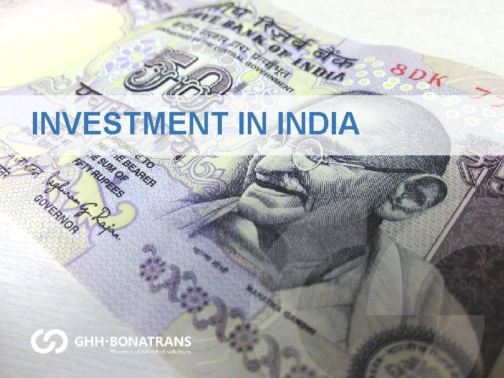INVESTMENT IN INDIA 