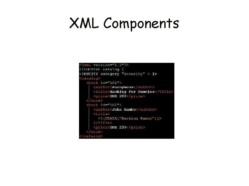 XML Components 