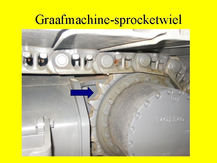 Graafmachine-sprocketwiel 