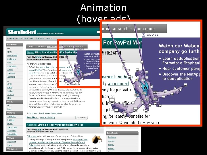 Animation (hover ads) 
