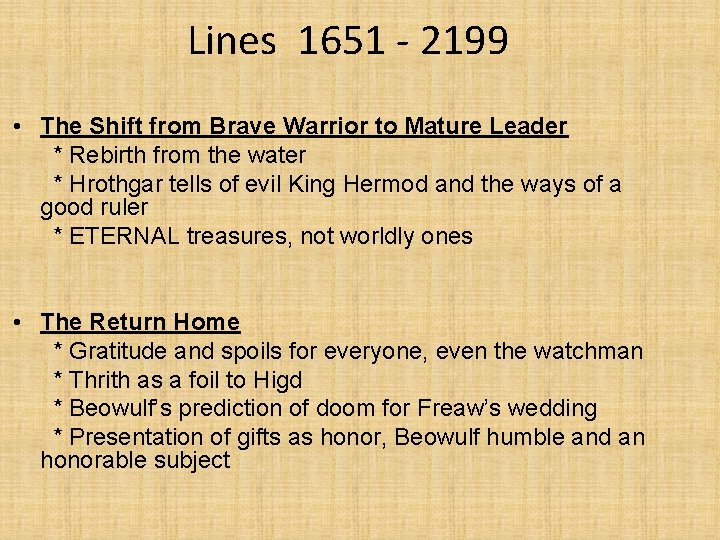 Lines 1651 - 2199 • The Shift from Brave Warrior to Mature Leader *