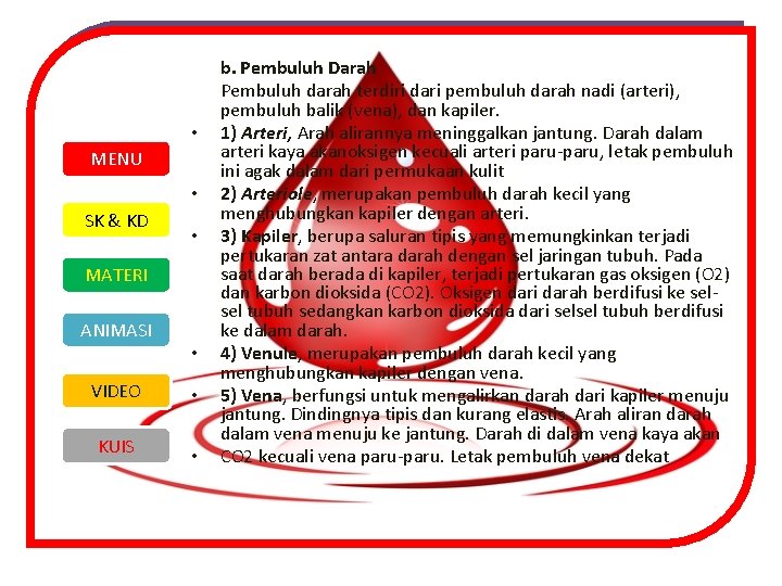  • MENU • SK & KD • MATERI ANIMASI • VIDEO • KUIS