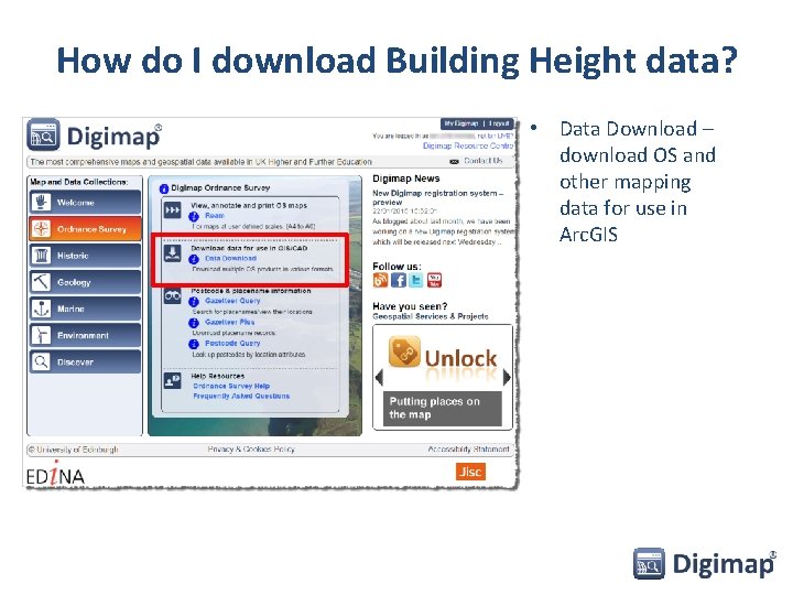 How do I download Building Height data? • Data Download – download OS and