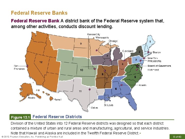 Federal Reserve Banks Federal Reserve Bank A district bank of the Federal Reserve system