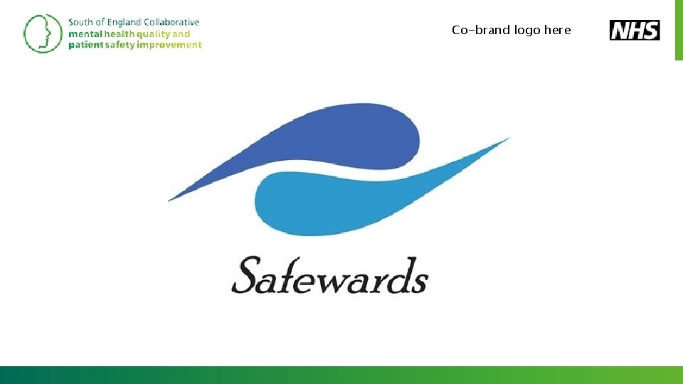 Co-brand logo here Main title slide page Registered charity no. 252892. Scottish charity no.