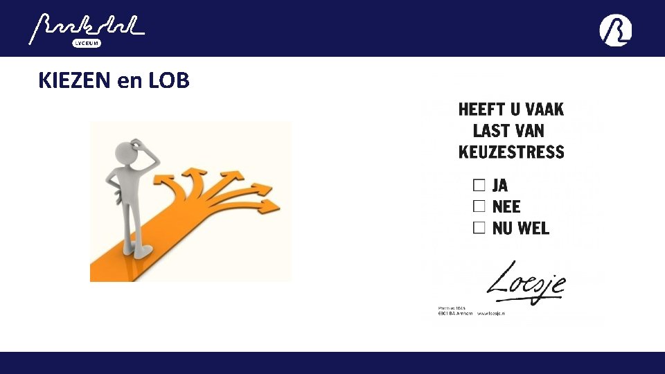 KIEZEN en LOB 