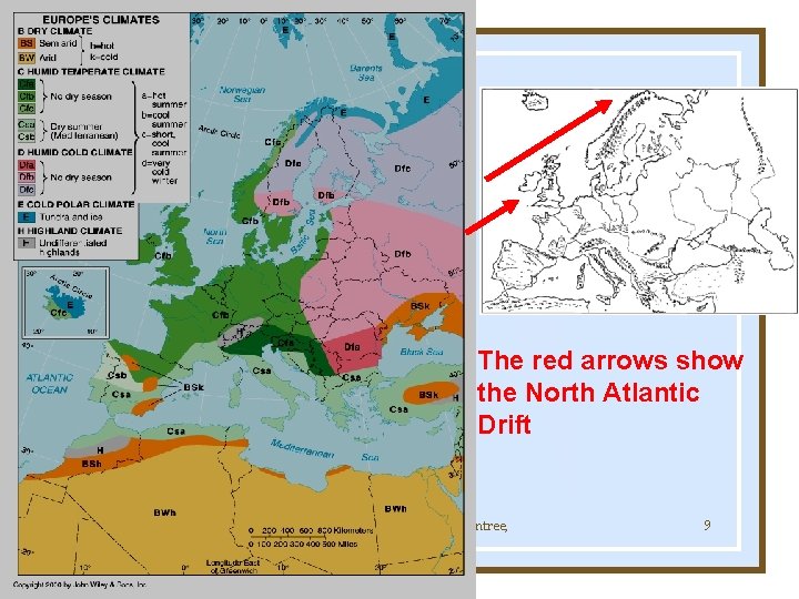 The red arrows show the North Atlantic Drift Globalization & Diversity: Rowntree, Lewis, Price,