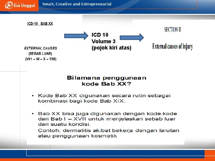 ICD 10 Volume 3 (pojok kiri atas) 