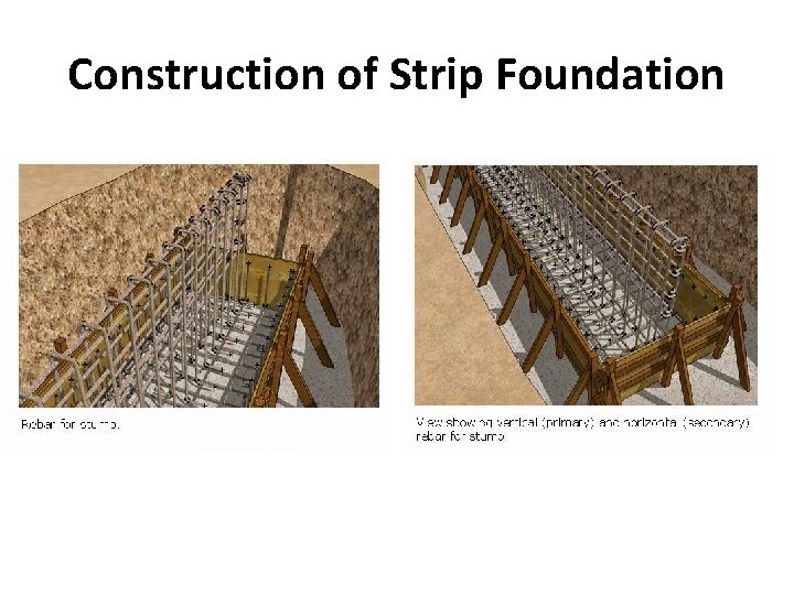 Construction of Strip Foundation Construction of Strip Foundation