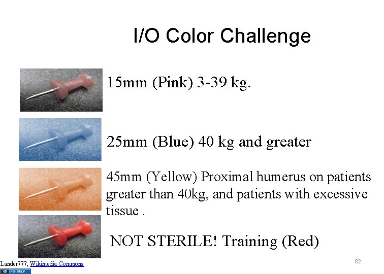 I/O Color Challenge 15 mm (Pink) 3 -39 kg. 25 mm (Blue) 40 kg