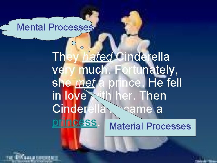 Mental Processes They hated Cinderella very much. Fortunately, she met a prince. He fell